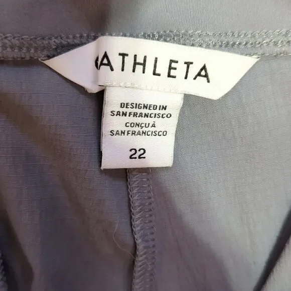 Athleta Trekkie North Jogger Pants Womens Gray Zip Pockets sz 22 - Picture 5 of 8